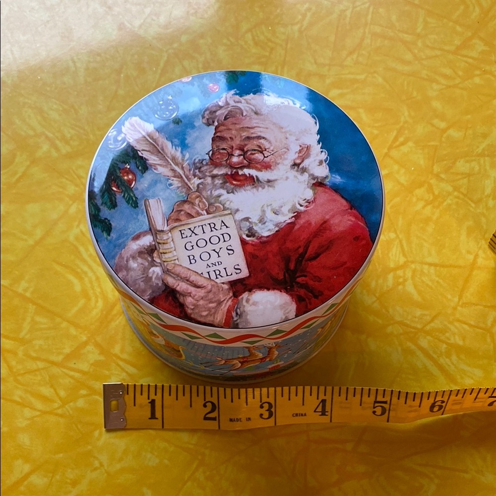 Santa Claus Decorative Tin, Made in England